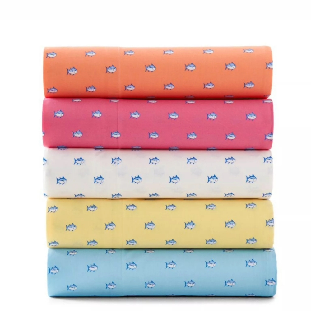New Southern Tide full Size sheet set Skipjack, Blue Topaz - Picture 7 of 7